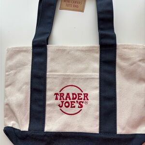 Trader Joe's Mini Canvas Tote Bag